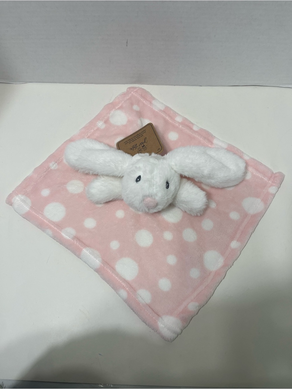 JESSE + LULU Soft plush security blanket toy bunny lovey NWT